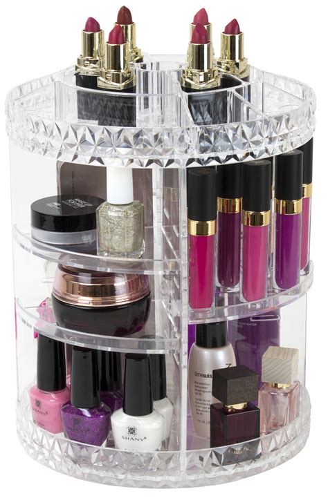 rotating makeup organizer clear.